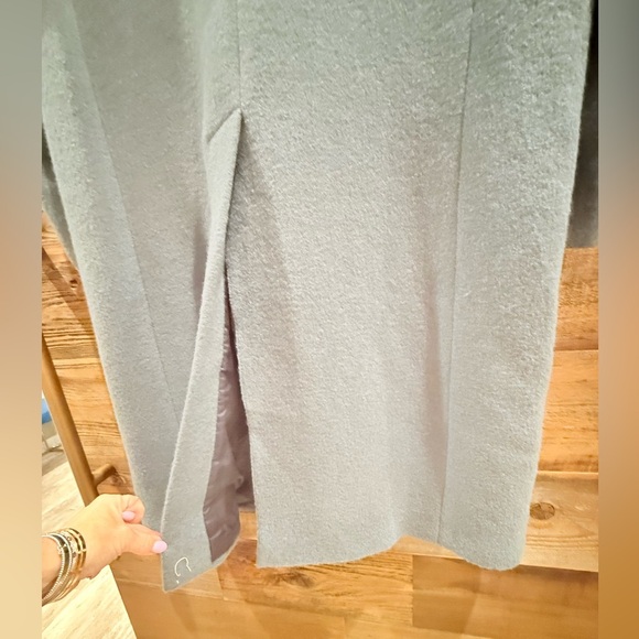 Todd Snyder Light Blue Double-Breasted Light Boucle Italian Wool Overcoat NWT - Picture 8 of 12